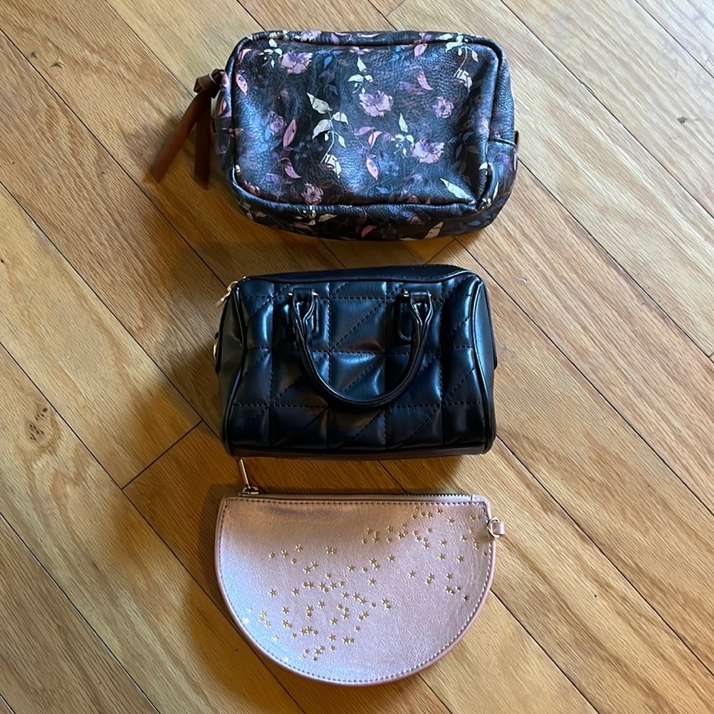Anthropologie make up bag bundle